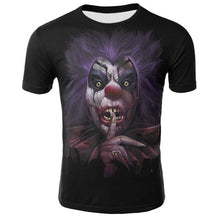 Load image into Gallery viewer, Horror Movie It Penny Wise Clown Joker 3D Print Tshirt Men/Women Hip Hop Streetwear Tee T shirt 90s Boys Cool Clothes Man Tops