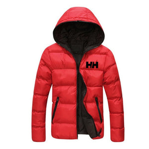 Male jacket 2019 winter informal mountain cover men's slim HH with hoodie, trendy coat plus size 3XL