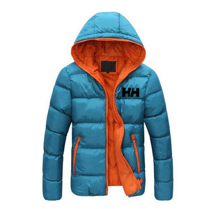 Male jacket 2019 winter informal mountain cover men's slim HH with hoodie, trendy coat plus size 3XL