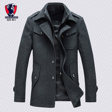 Load image into Gallery viewer, New arrival fashion mens jackets version of woolen men&#39;s jacket double collar warm woolen coat casual warm jacket PP255177