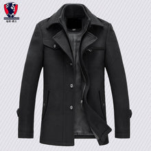 Load image into Gallery viewer, New arrival fashion mens jackets version of woolen men&#39;s jacket double collar warm woolen coat casual warm jacket PP255177