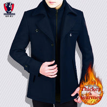 Load image into Gallery viewer, New arrival fashion mens jackets version of woolen men&#39;s jacket double collar warm woolen coat casual warm jacket PP255177