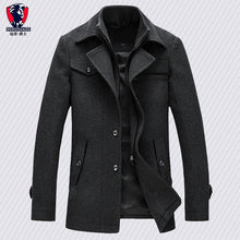 Load image into Gallery viewer, New arrival fashion mens jackets version of woolen men&#39;s jacket double collar warm woolen coat casual warm jacket PP255177