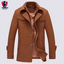 Load image into Gallery viewer, New arrival fashion mens jackets version of woolen men&#39;s jacket double collar warm woolen coat casual warm jacket PP255177