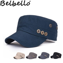 Load image into Gallery viewer, Belbello New style best sellers korean edition men&#39;s and women&#39;s flat caps spring fashion cotton button cap  peaked cap