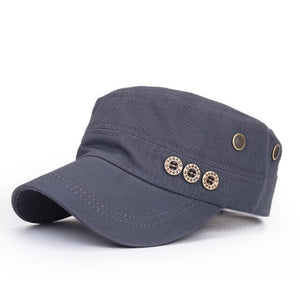 Belbello New style best sellers korean edition men's and women's flat caps spring fashion cotton button cap  peaked cap