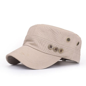 Belbello New style best sellers korean edition men's and women's flat caps spring fashion cotton button cap  peaked cap