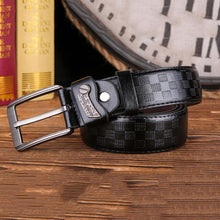 Load image into Gallery viewer, Best YBT Men&#39;s leather Belt Alloy pin buckle Trend PU lattice men belt retro fashion cowboy casual best sellers  men belt