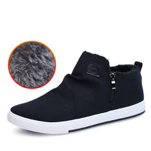 Load image into Gallery viewer, New Men&#39;s Non-Leather Casual Shoes Fashion Sneakers High-top Canvas Shoes Man Plush Warm Booties Student Best Sellers Quality