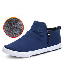 Load image into Gallery viewer, New Men&#39;s Non-Leather Casual Shoes Fashion Sneakers High-top Canvas Shoes Man Plush Warm Booties Student Best Sellers Quality