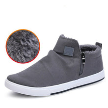 Load image into Gallery viewer, New Men&#39;s Non-Leather Casual Shoes Fashion Sneakers High-top Canvas Shoes Man Plush Warm Booties Student Best Sellers Quality