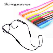 Load image into Gallery viewer, Newly 56cm Silicone Glasses Chain Strap Cable Holder Neck Lanyard for Reading Glasses Keeper