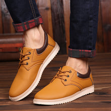 Load image into Gallery viewer, Men&#39;s New Leather Shoes Fashion Derby Shoes Oxfords Man Outdoor Non-slip Waterproof Work Footwear Classic Casual Best Sellers