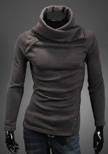Load image into Gallery viewer, Zogaa 2019 Spring Winter Men Slim Warm Cotton High Neck Pullover Jumper Sweater Men Long Sleeve Casual Solid Outwear Sweater